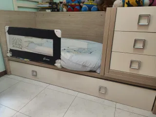 Cuna Micuna convertible + cama nido 90 + accesorio