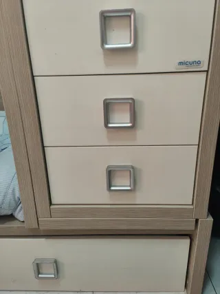 Cuna Micuna convertible + cama nido 90 + accesorio