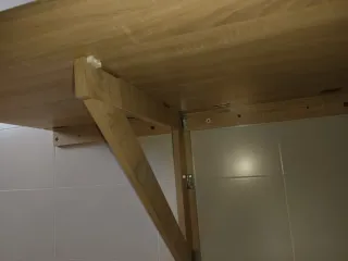 Mesa plegable de madera