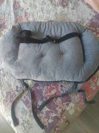 Cojín Silla Ordenador Blanco/Gris