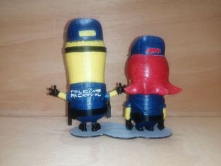 Figuras Minions Policía 3D CNP