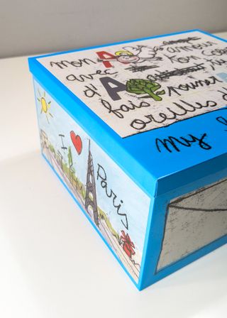 Scatola Latta 100drine My Letter Box Paris