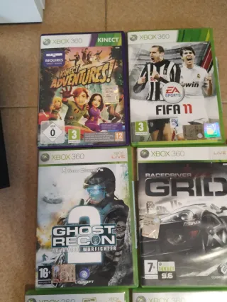Xbox 360 con 6 giochi e 2 controller
