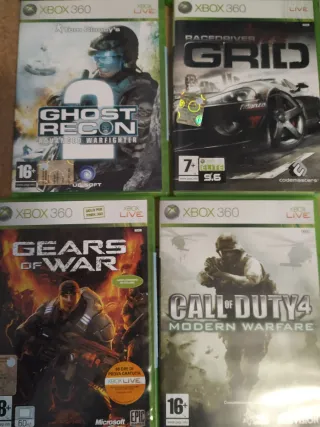 Xbox 360 con 6 giochi e 2 controller