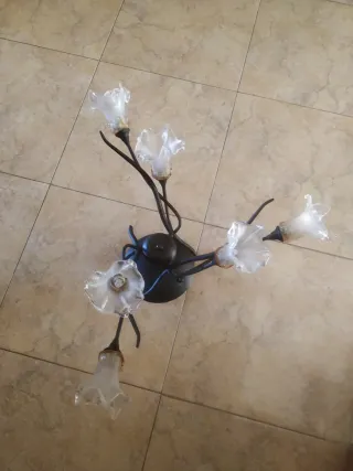 Lámpara de techo floral