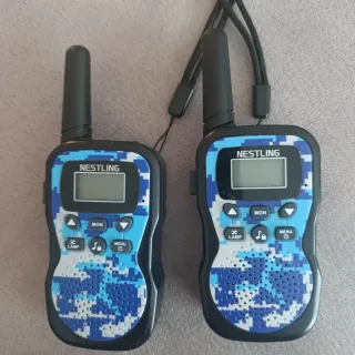 Walkie Talkies Nestling Camuflaje Azul