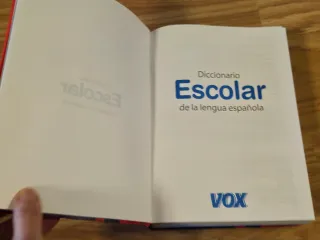 Diccionario escolar lengua español VOX