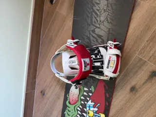 Tabla Snowboard con Fijaciones