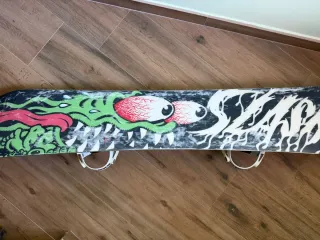 Tabla Snowboard con Fijaciones