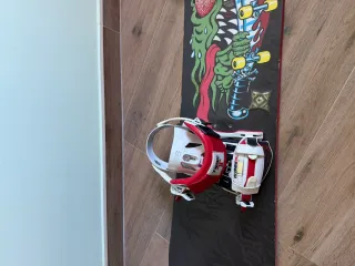 Tabla Snowboard con Fijaciones