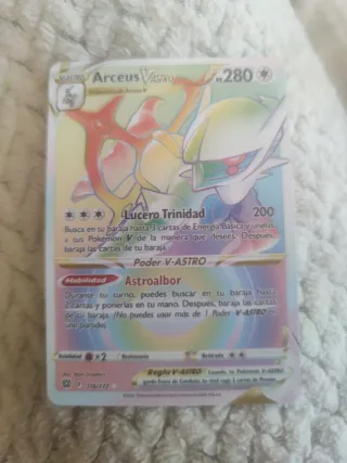Carta Pokémon Arceus V-Astro Arcoiris 176/172