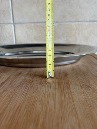 Vassoio in acciaio inox 18/10 ideale per risotti..