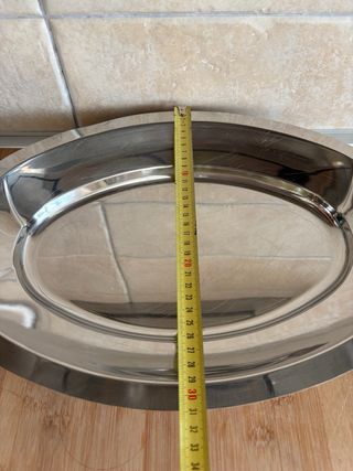 Vassoio in acciaio inox 18/10 ideale per risotti..