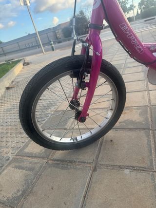 Bicicleta niña B-PRO rosa 16
