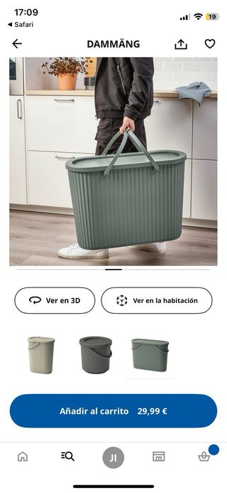 Cubo IKEA DAMMÄNG 48L con tapa