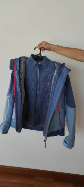 Chaqueta de nieve infantil doble capa talla 10/11a