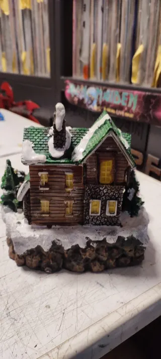 Casa de Navidad con Luces,Sonido y movimiento