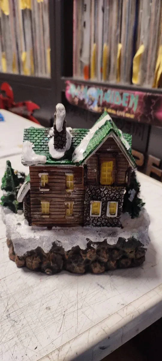 Casa de Navidad con Luces,Sonido y movimiento