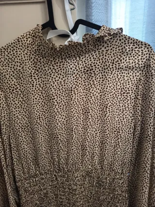 Vestido gasa estampado