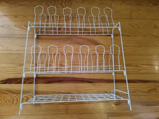 Zapatero Plegable Metálico 2 Niveles