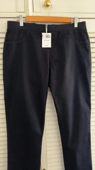 Pantalón mujer cintura elástica con etiquetas