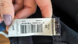 Pantalón mujer cintura elástica con etiquetas