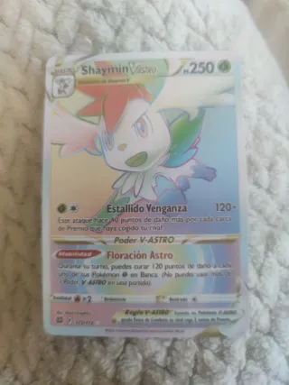 Carta Pokémon Shaymin V-Astro Arcoiris