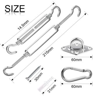 Toldo Vela Beige + Accesorios