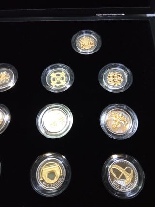 14 Monedas Plata Aniversario Libra 2008