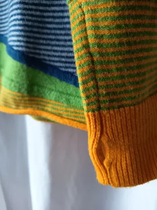 Jersey punto multicolor mujer