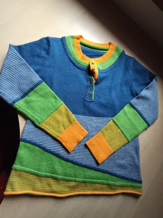 Jersey punto multicolor mujer