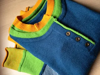 Jersey punto multicolor mujer