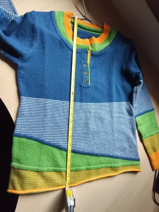 Jersey punto multicolor mujer