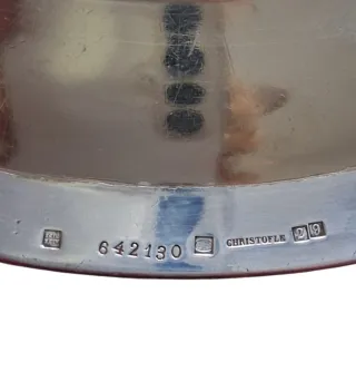 Piatto Christofle Alfenide silverplated per AGNES