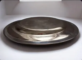 Piatto Christofle Alfenide silverplated per AGNES