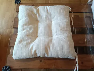 Cojines para silla beige (6 unidades)