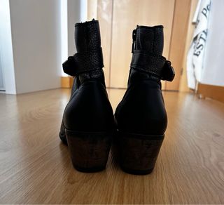 Botines Pikolinos Mujer Talla 38 Negros/Plata