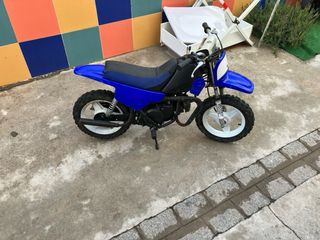 Moto de Cross Yamaha Azul
