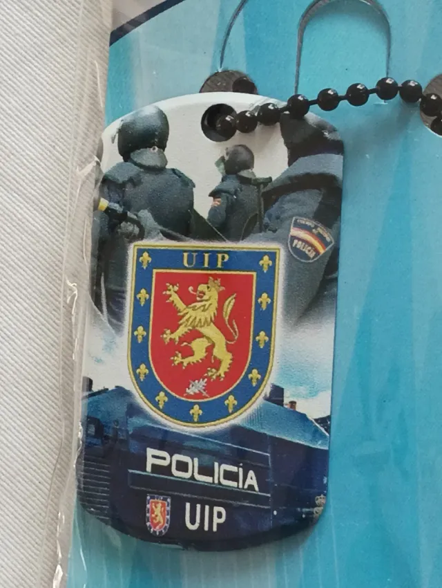 Lote Policía Nacional UIP -Pin Bolígrafo y Llavero