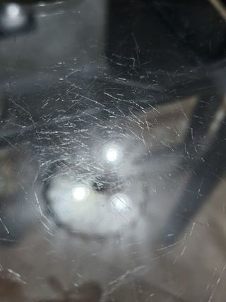 Mesa Comedor Cristal y Metal Negra