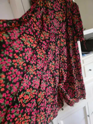 Vestido floral The Kooples talla 38. Seda.