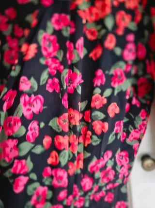 Vestido floral The Kooples talla 38. Seda.