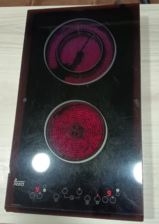 Placa Vitrocerámica Teka 2 fuegos
