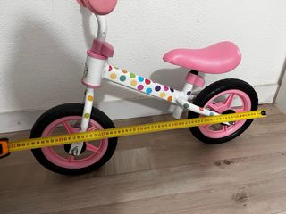 Bicicleta de equilibrio infantil rosa