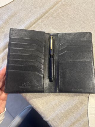 Cartera Montblanc Negra Piel