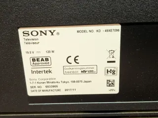 Televisor Sony LCD 49 pulgadas Negro