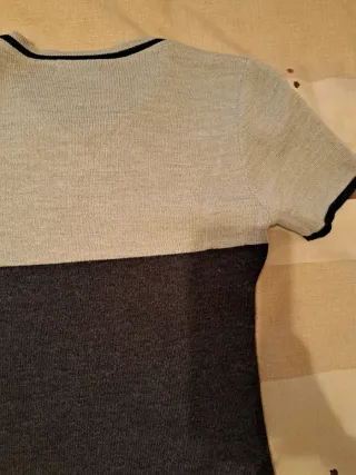 Vestido de punto gris talla 42