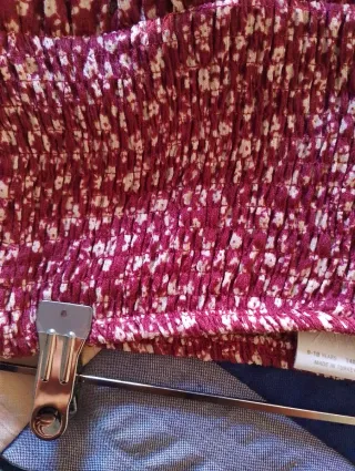 Falda corta floral talla 9-10