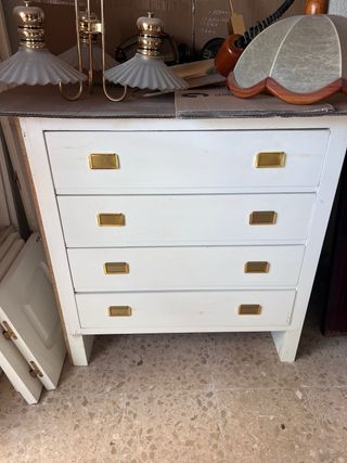 Cajonera blanca para armario