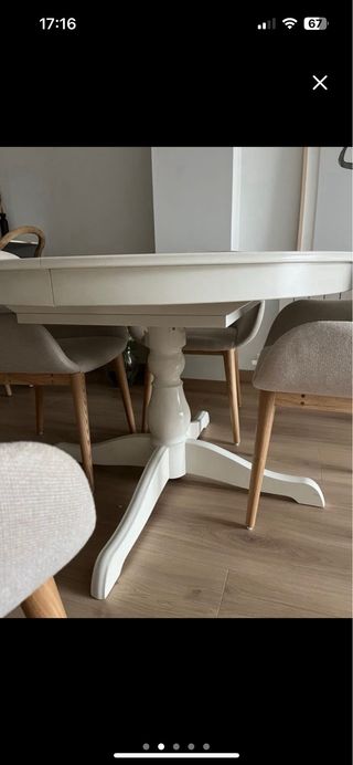 Mesa redonda extensible Ikea